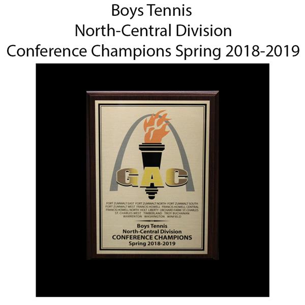 2018-2019 Boys North-Central Division Conference Champions spring 2018-2019 
